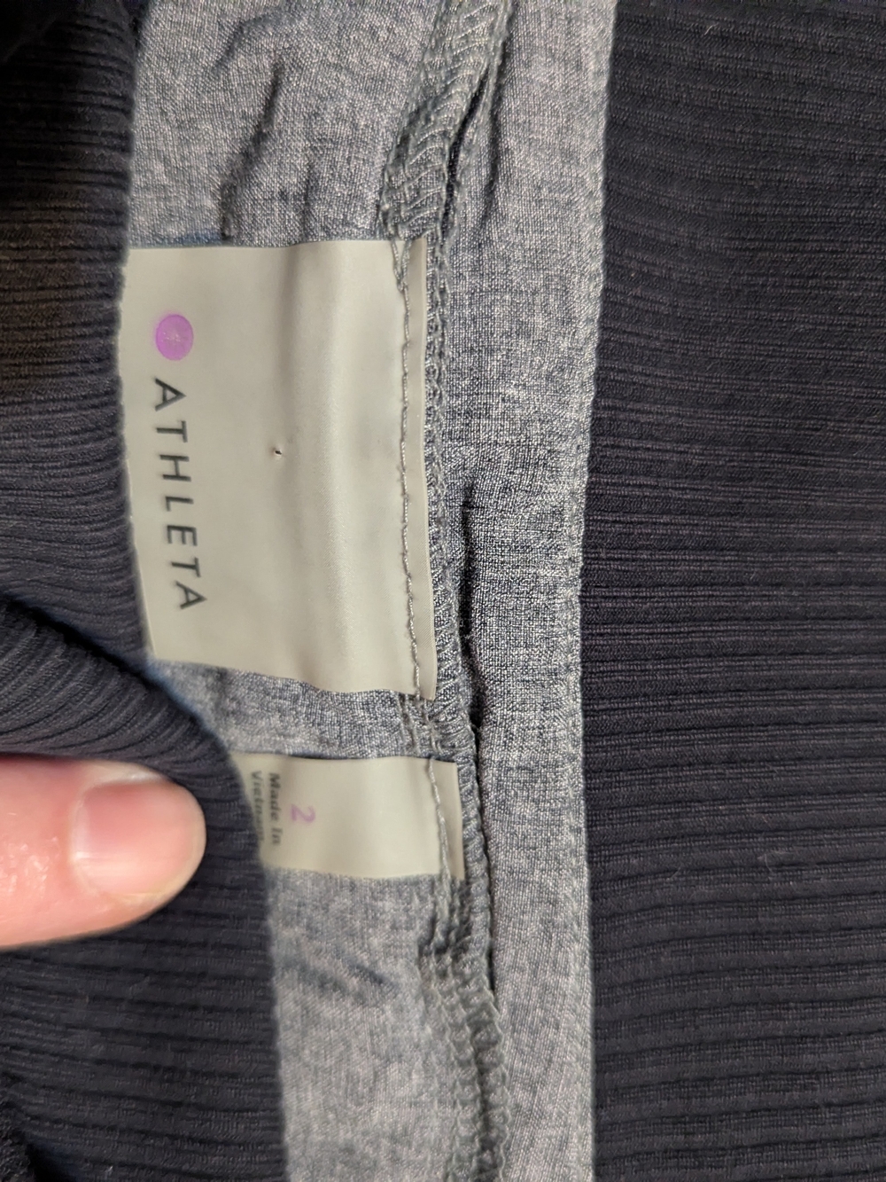 Athleta Men’s Black Ribbed Jogger Pants